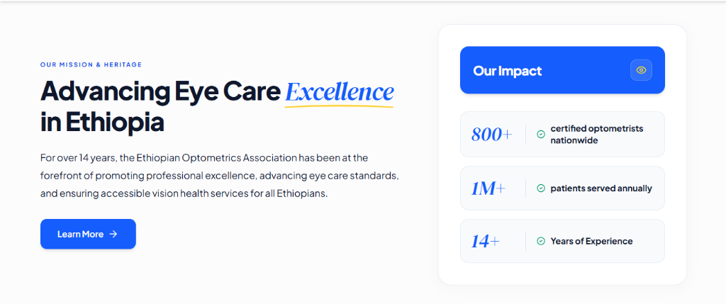 Ethiopian Optometric Association screenshot 3